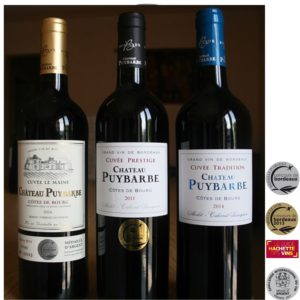 CHÂTEAU PUYBARBE CUVÉE LE MAINE, CUVÉE LE PRESTIGE, CUVÉE LE TRADITION